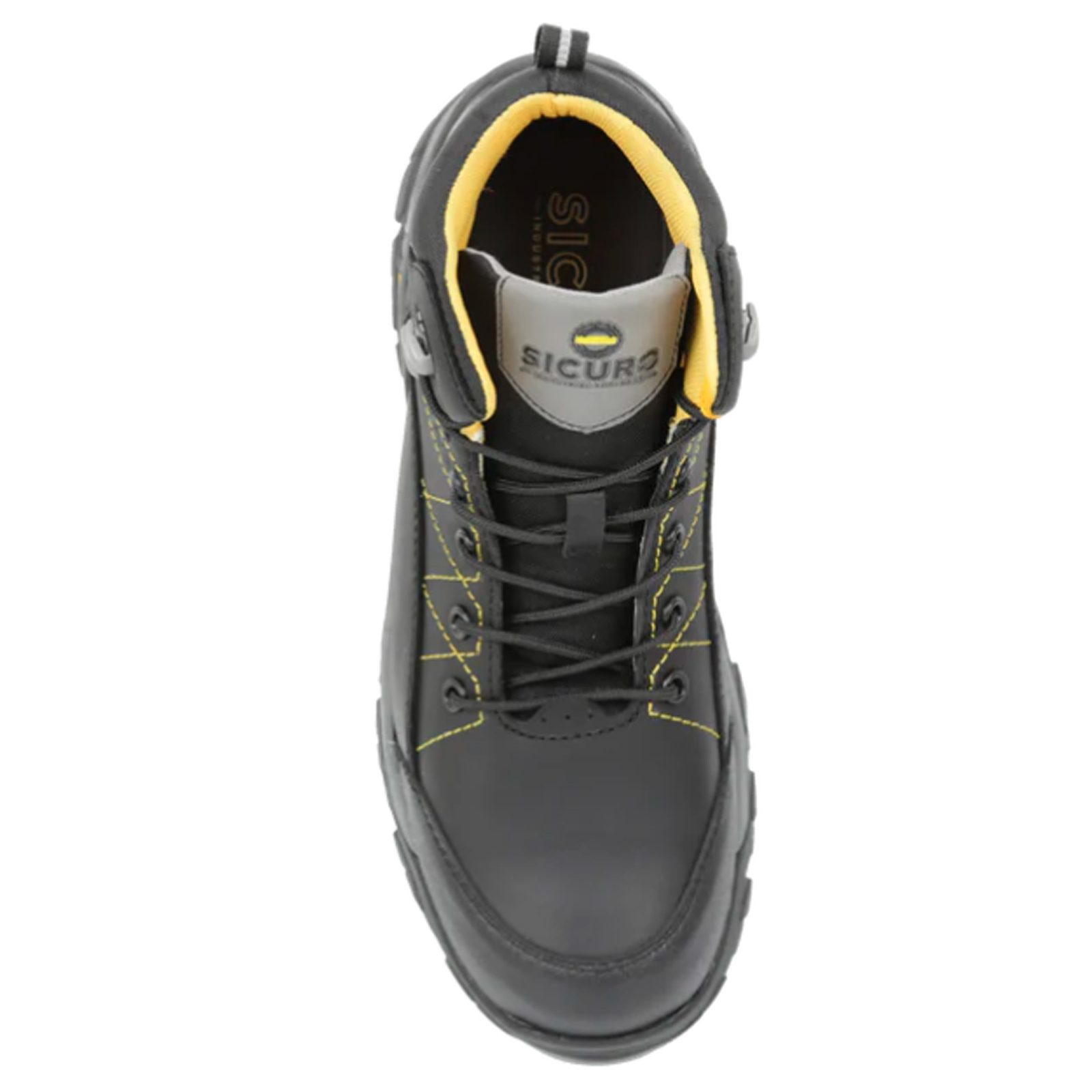 Botas Industriales De Seguridad Dieléctrica Para Hombre Sicuro Sf09  Negro Forte