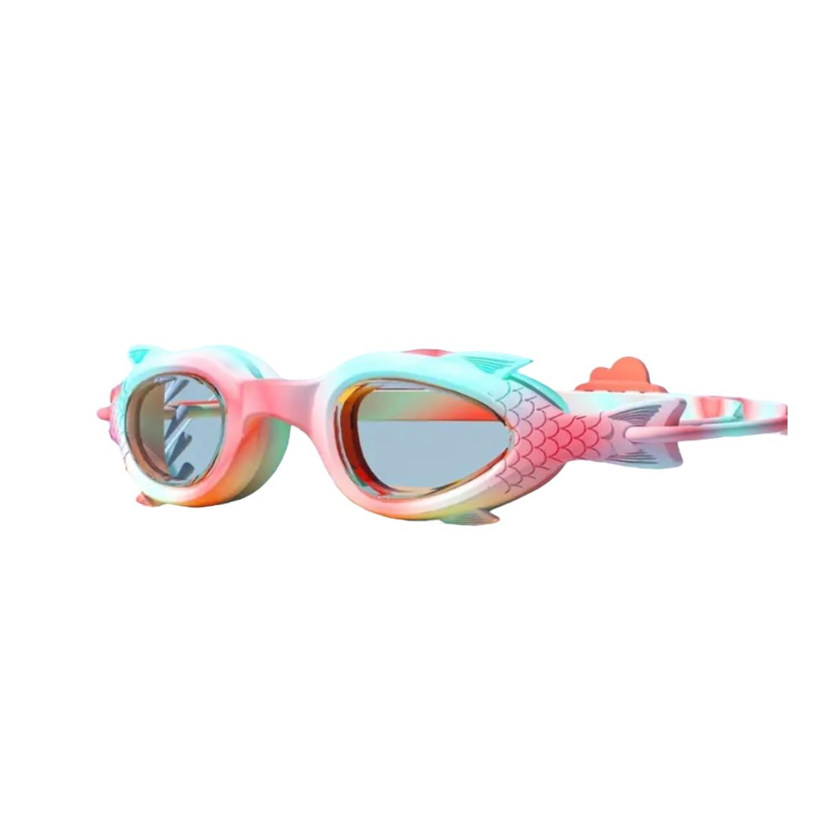 Set De Googles Y Gorro De Natacion Diseño Sirena Para Niña