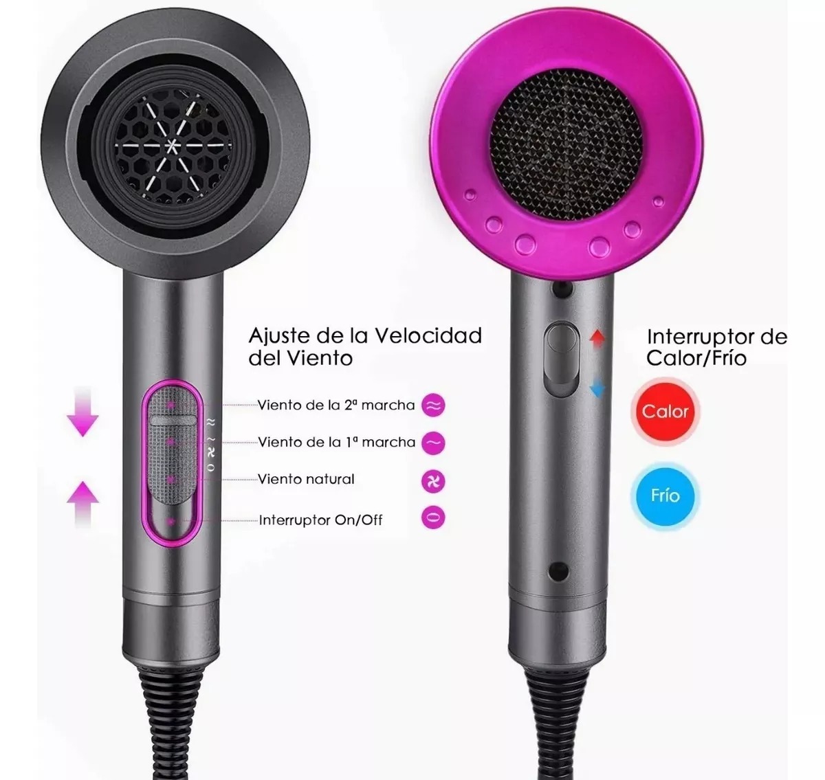 Secador De Pelo De Iones Negativos Del Cabello 1800w