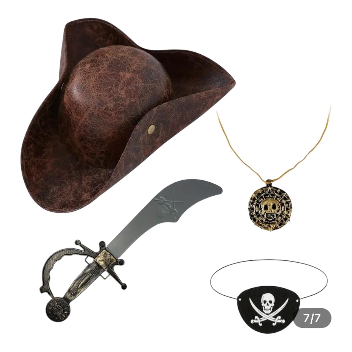 Accesorios Para Disfras De Pirata Set 4 Pzas