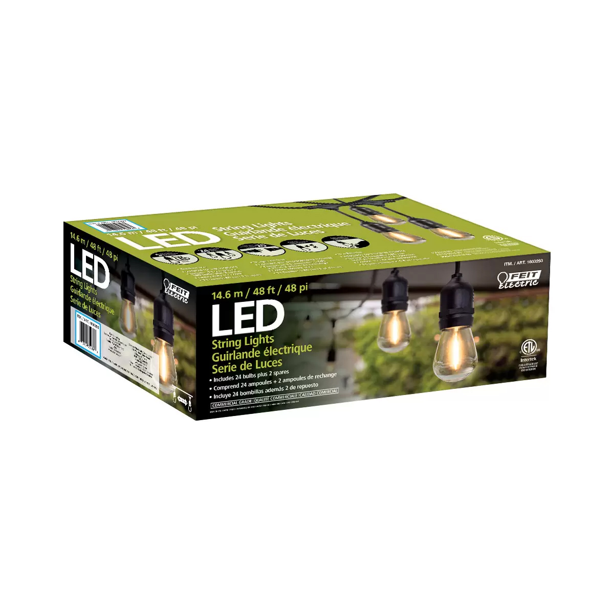 Serie De Luces LED Para Exterior 48 Pulg Feit Electric