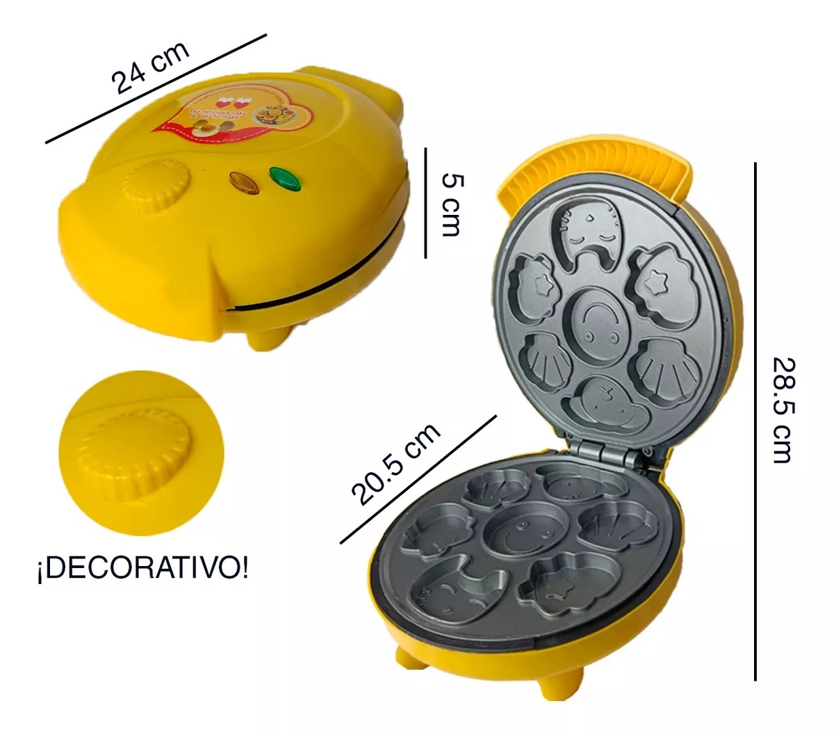 Máquina Para Hacer Mini Hot Cakes Animales Figuras
