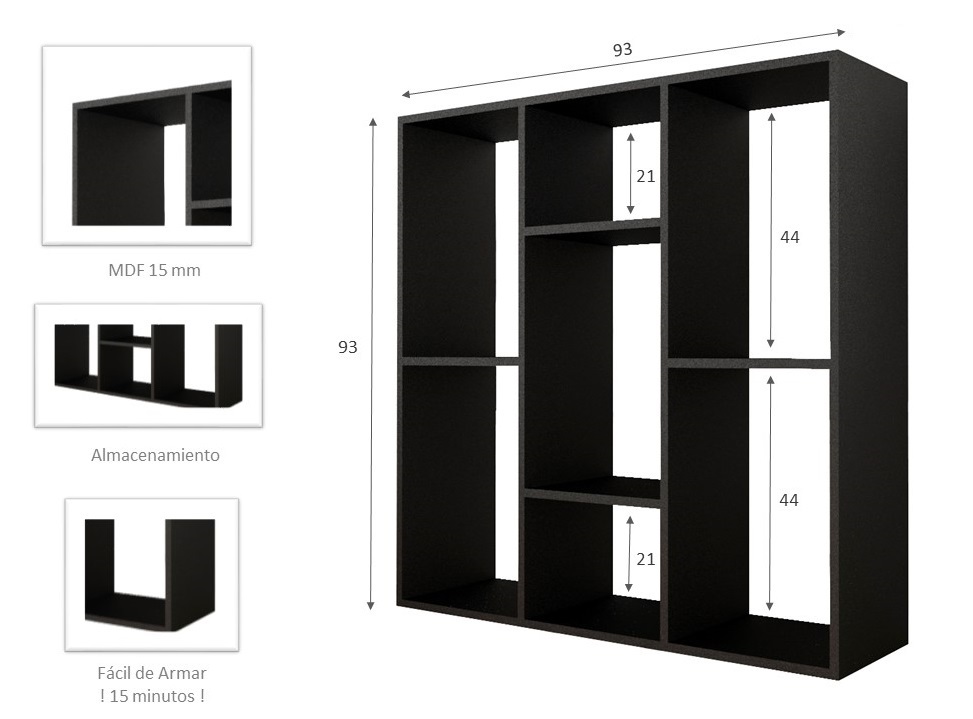 Librero Design negro