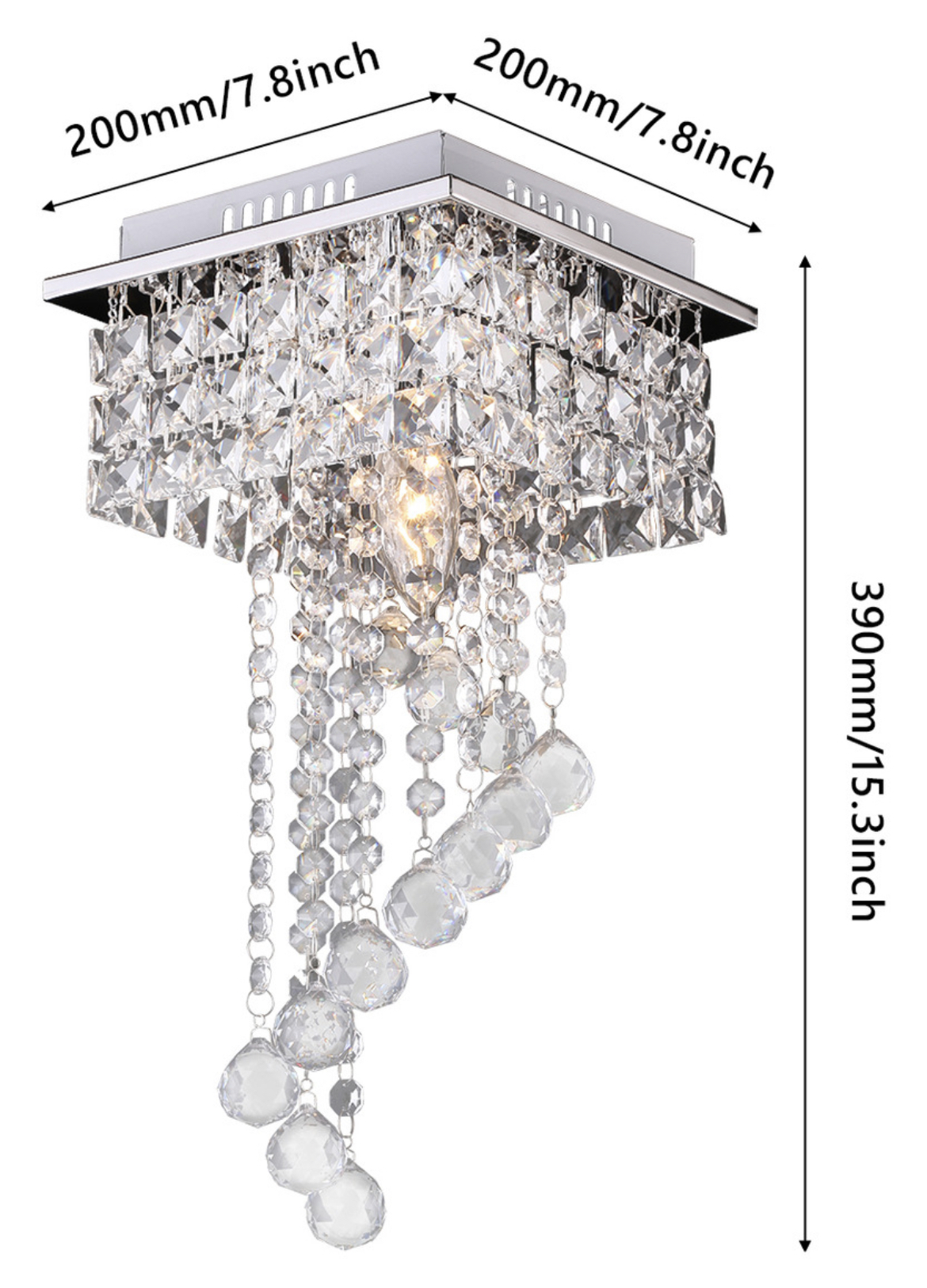 Lámparas De Techo Cristal Modernas Lámparas Metal Colgantes