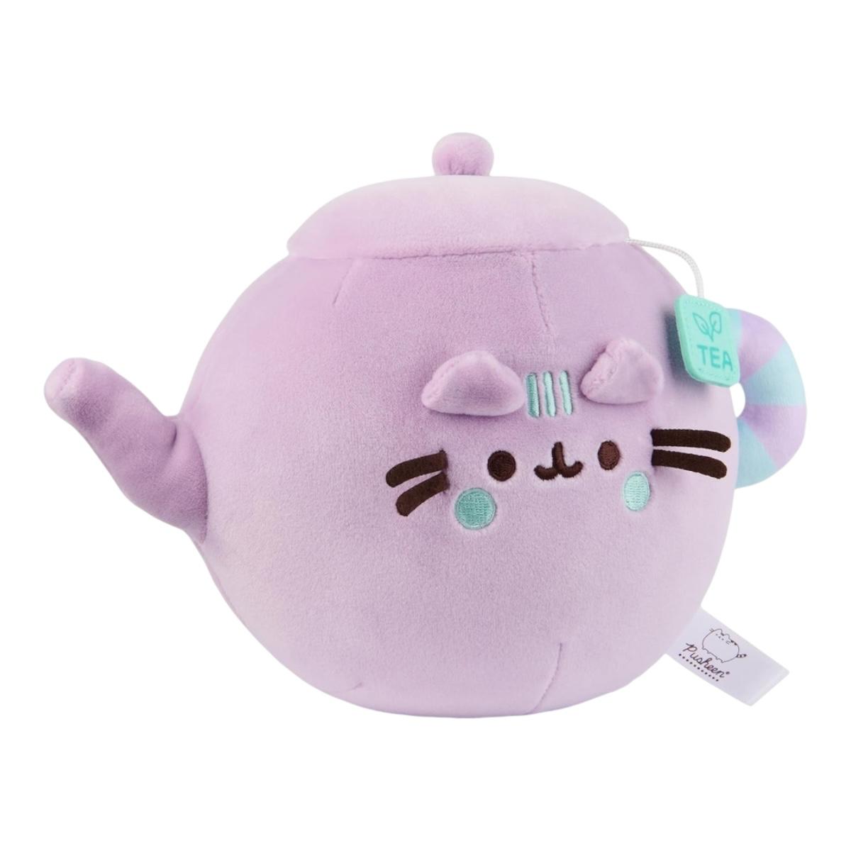 Peluche Gato Pusheen Cat Kitchen Tetera Squisheen Plush Gund Color Lila