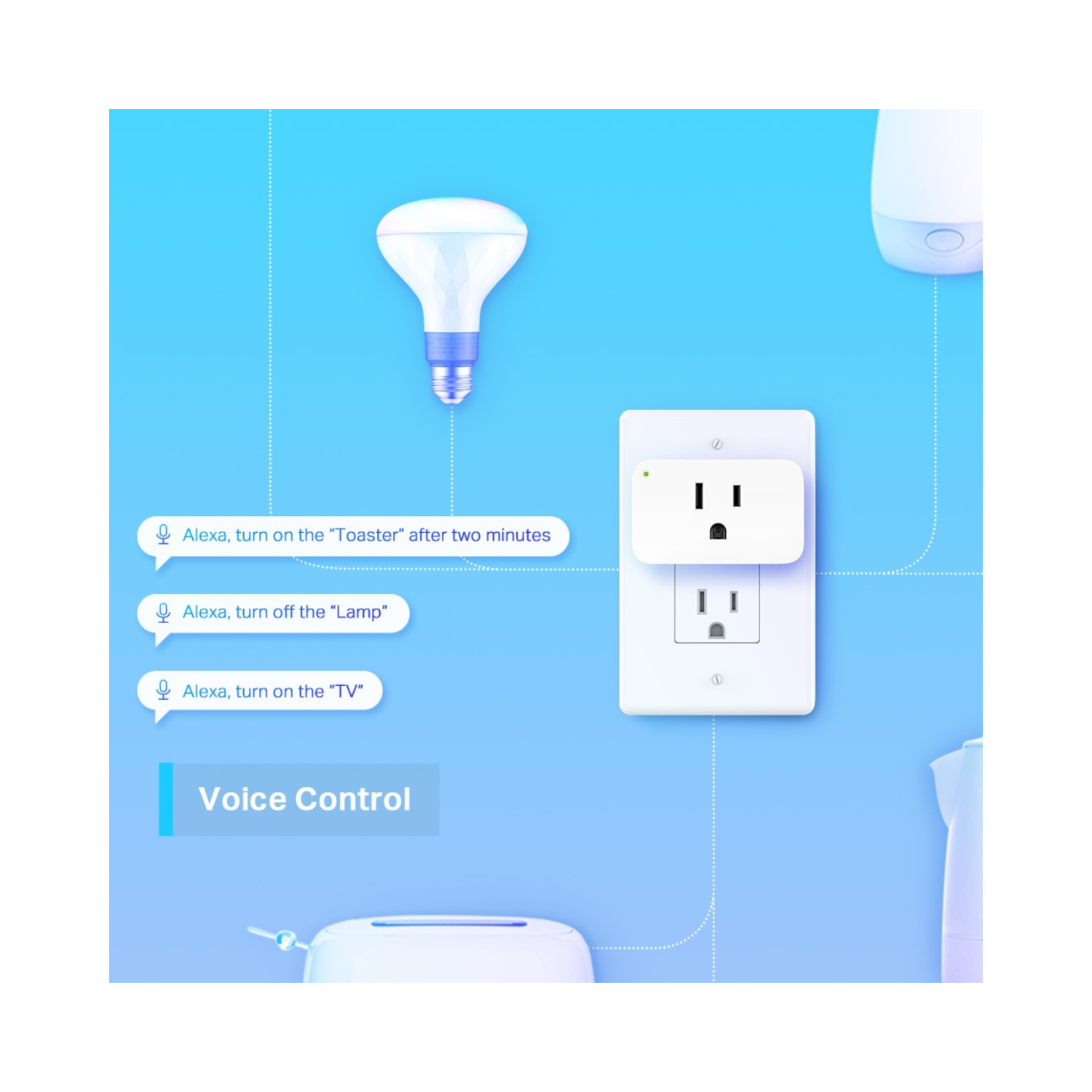 Mini contacto Tapo P105 - Enchufe Inteligente Wi-Fi, Control Remoto, Programable, 16A, Compatible con Alexa