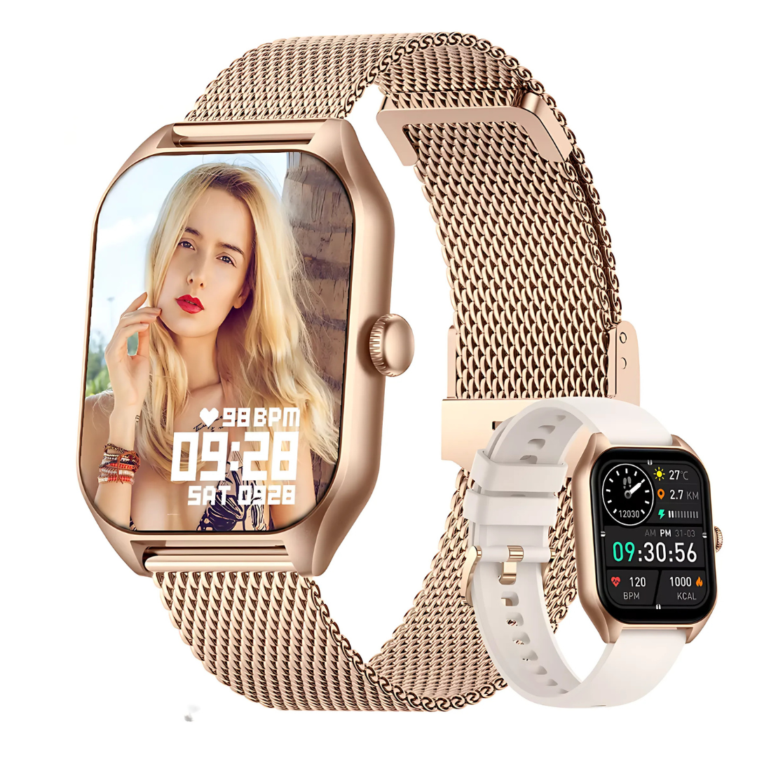 Smartwatch Mujer 1.85 Reloj Inteligente Reloj Impermeable.