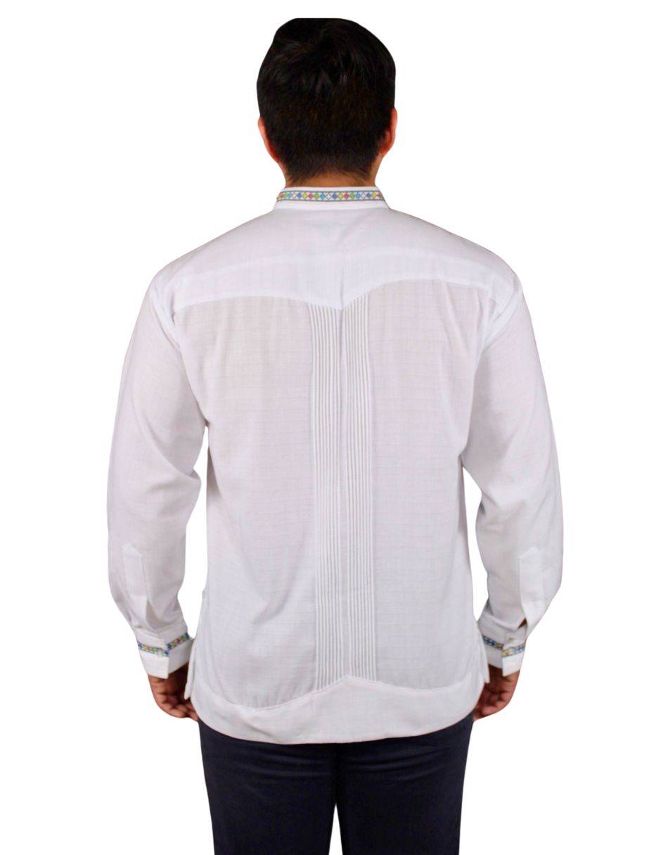 Guayabera Bordada Manga Larga para Hombre Teya Artesanal