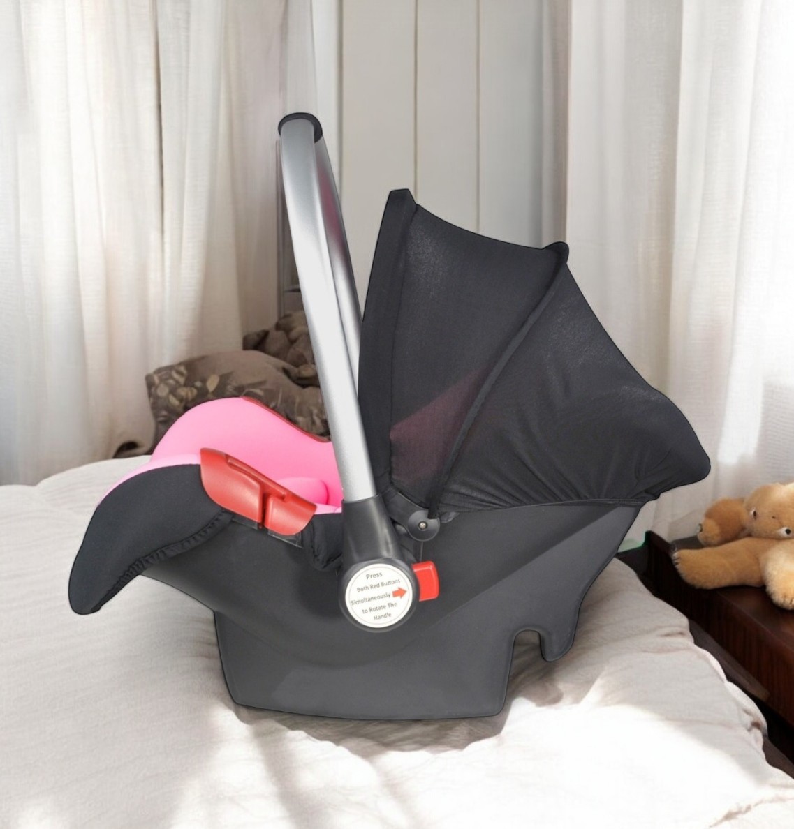 Asiento Para Bebé Tipo Moises Rosa