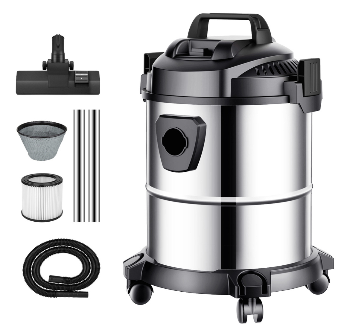 Aspiradora De Tacho Industrial 2800w 35l Con 6m Cable 3 En 1