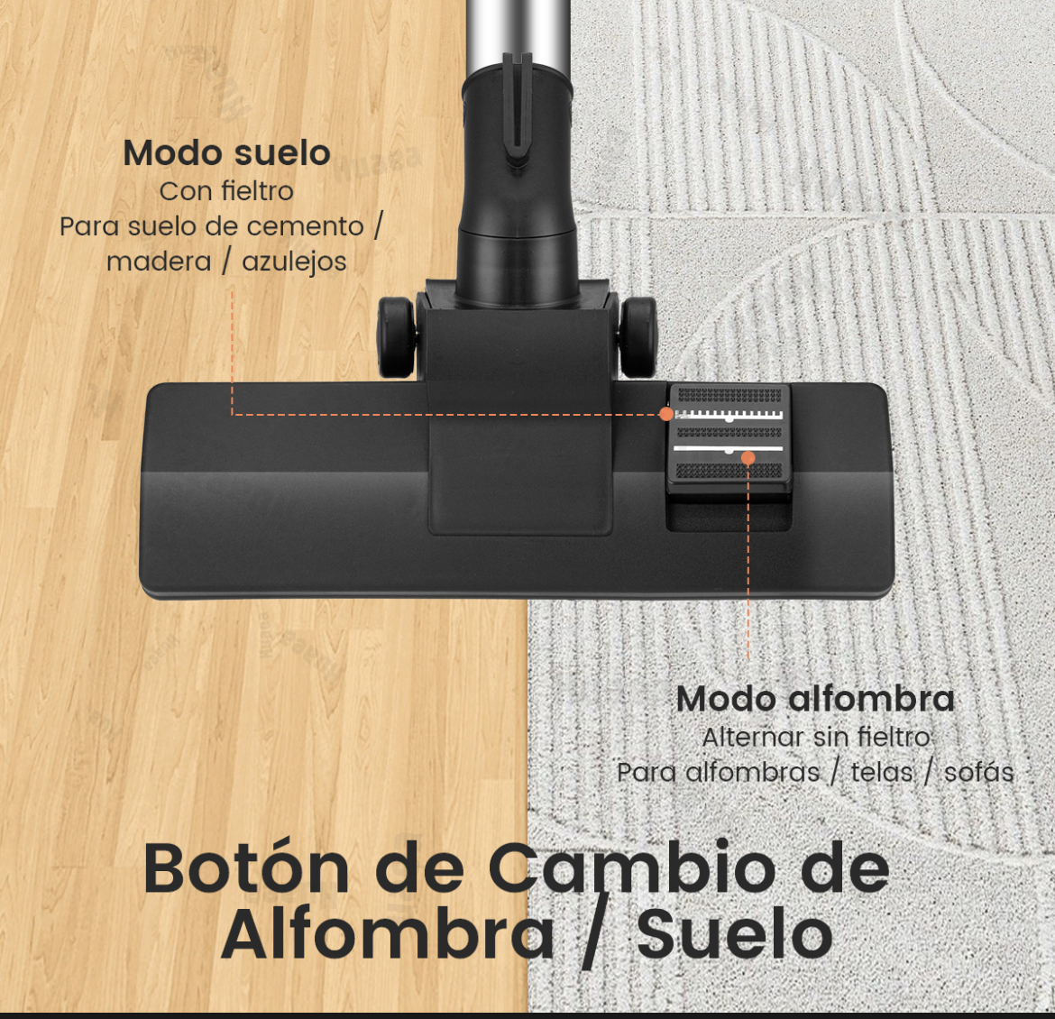 Aspiradora De Tacho Industrial 2800w 35l Con 6m Cable 3 En 1