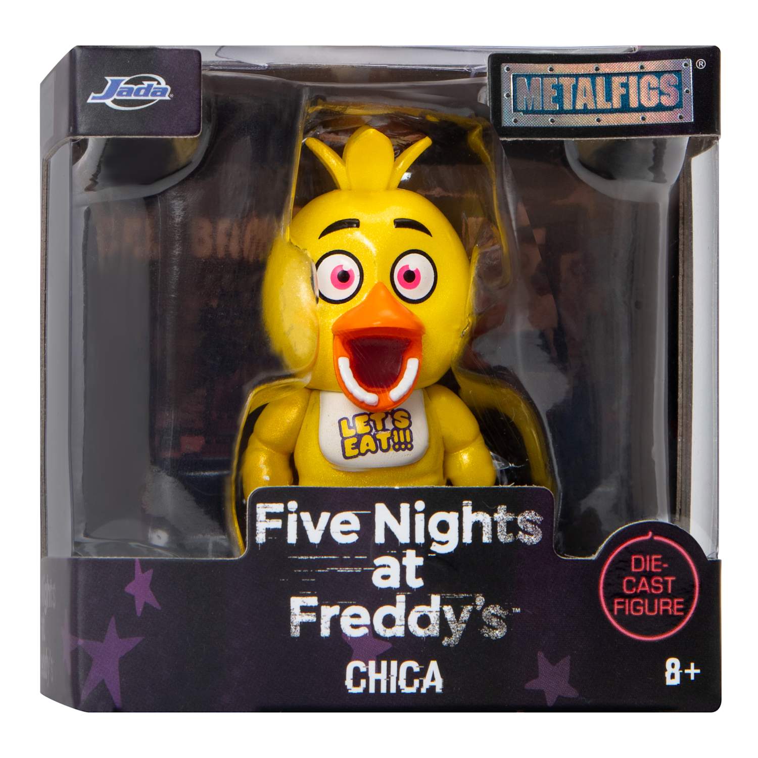 Figura Colección Five Nights At Freddy's Chica Metalfigs 2,5 Pulgadas Oficial
