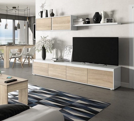 Mueble de TV Artik Blanco con Monarca