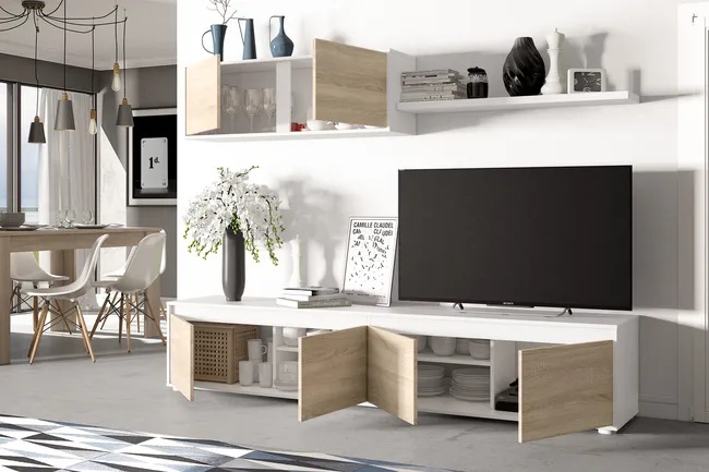 Mueble de TV Artik Blanco con Monarca