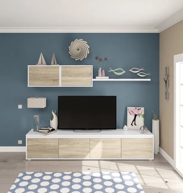 Mueble de TV Artik Blanco con Monarca
