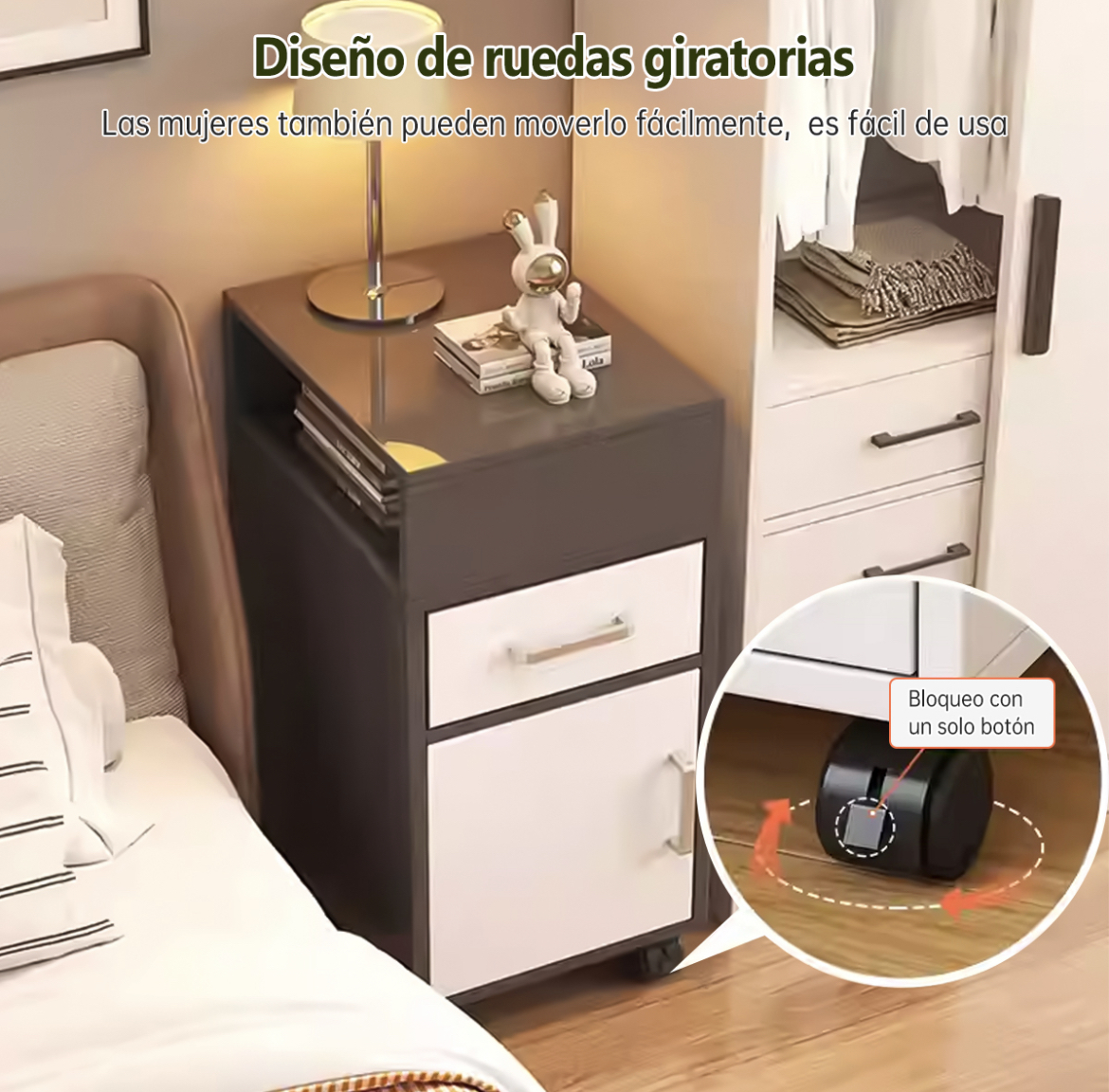 Buros De Madera Sencillos De Alta Calidad En Blanco Y Negro De Madera Con Tres Cajones