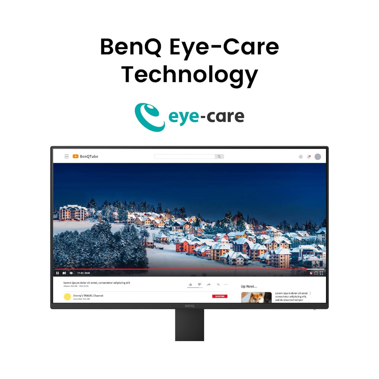 Monitor BenQ GW2491 23.8” Full HD 100Hz | Panel IPS | Eye-Care | HDMI y DisplayPort | VESA 100x100