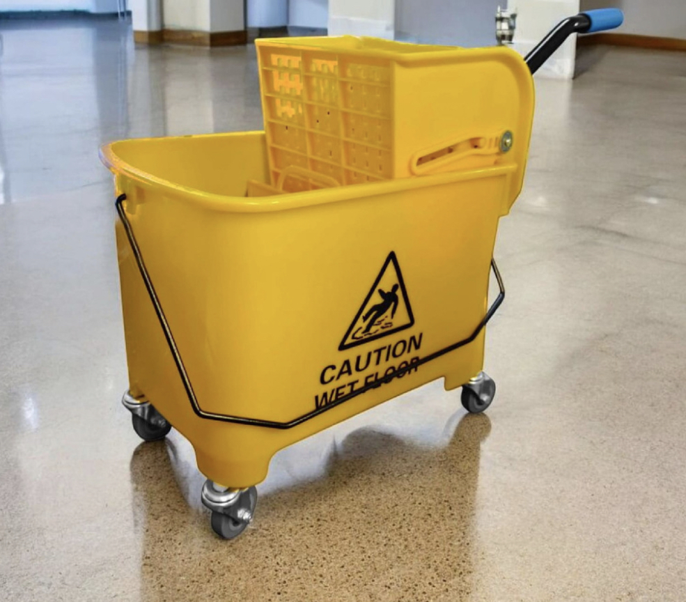 Cubeta De Carrito Con Exprimidor 20 Litros Plastico