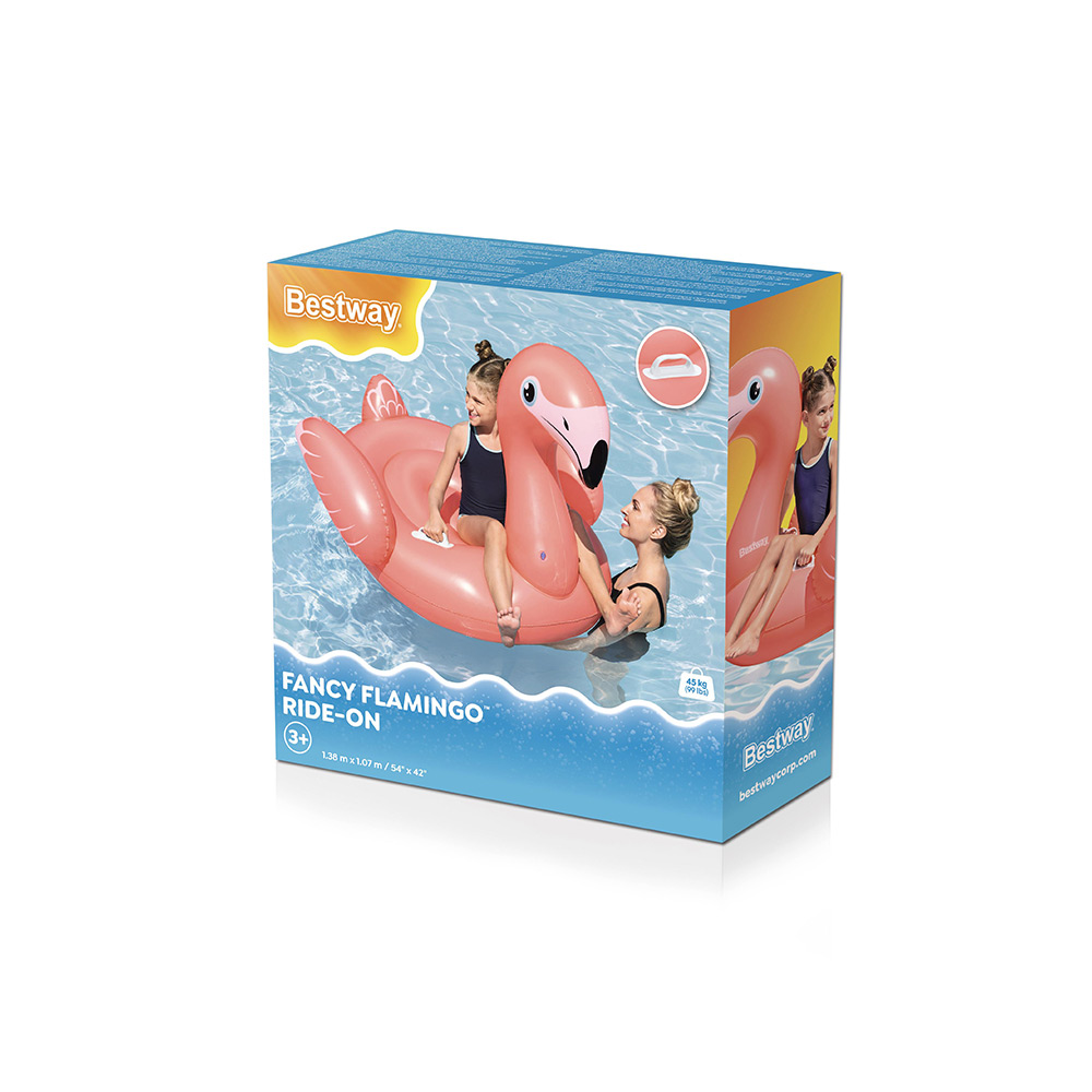 Inflable Salvavidas Montable Infantil Bestway Flamingo 1.38m