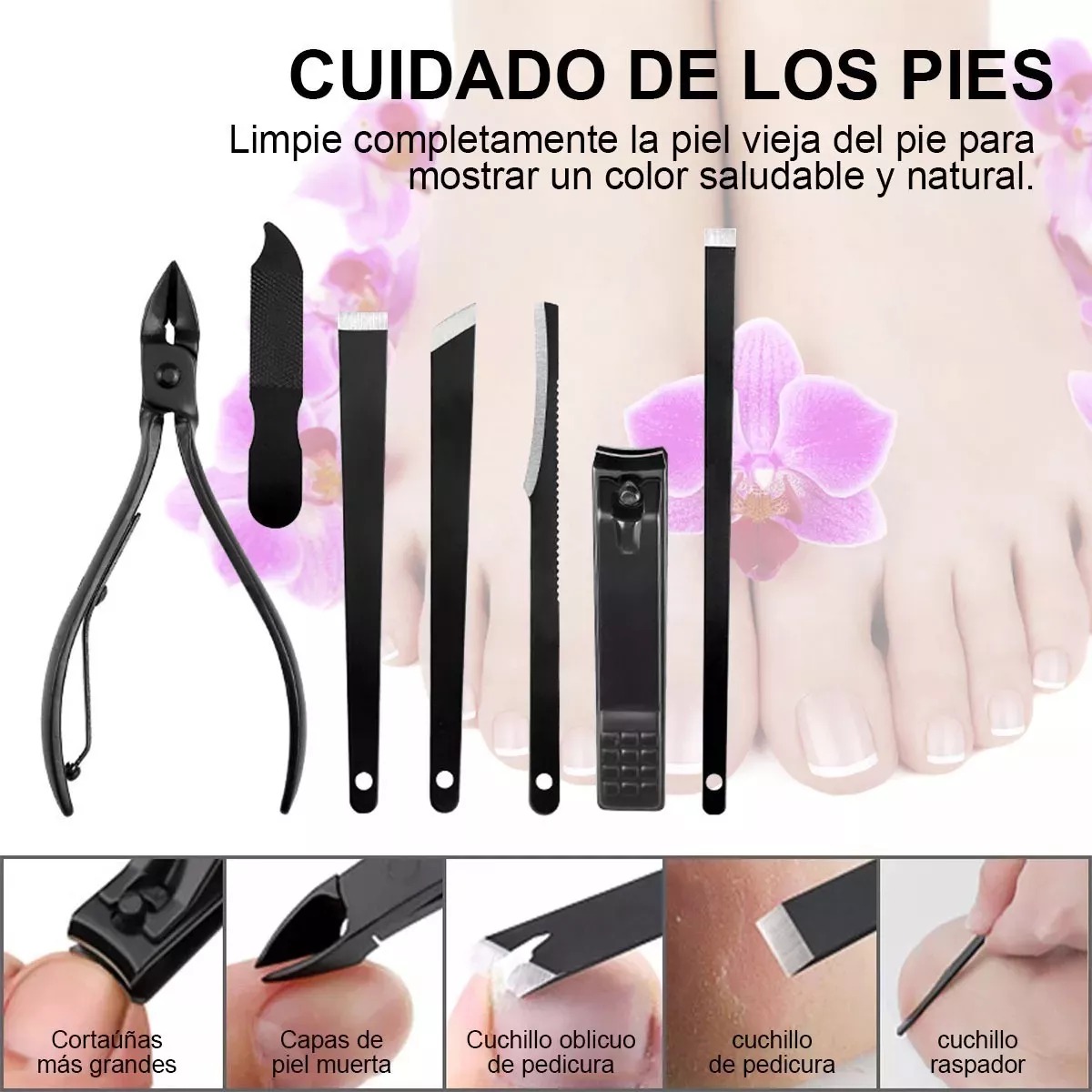 Set De Manicura Y Pedicura 24 En 1 Kit De Cortauñas Juegos De Cortaúñas Set De Manicura Y Pedicura De Acero Inoxidable Portátil Y Profesional Fácil De Recortar
