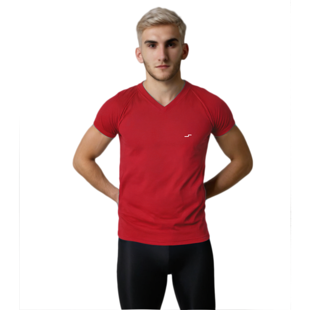 Paquete De 5 Playeras Deportivas Cuello V Para Hombre CHB Chili Beans Clothing Co. 