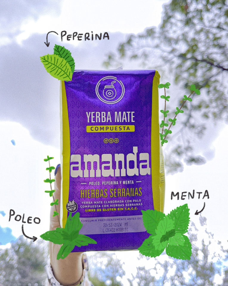 Yerba Mate Amanda Hierbas Serranas 500 g