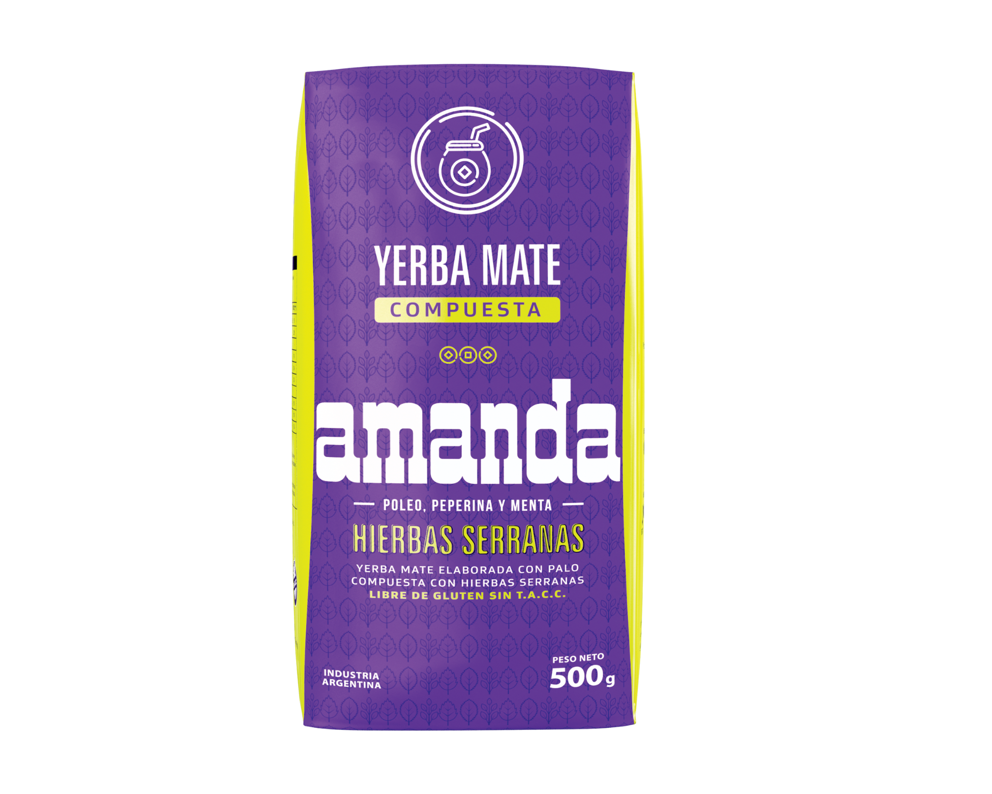 Yerba Mate Amanda Hierbas Serranas 500 g