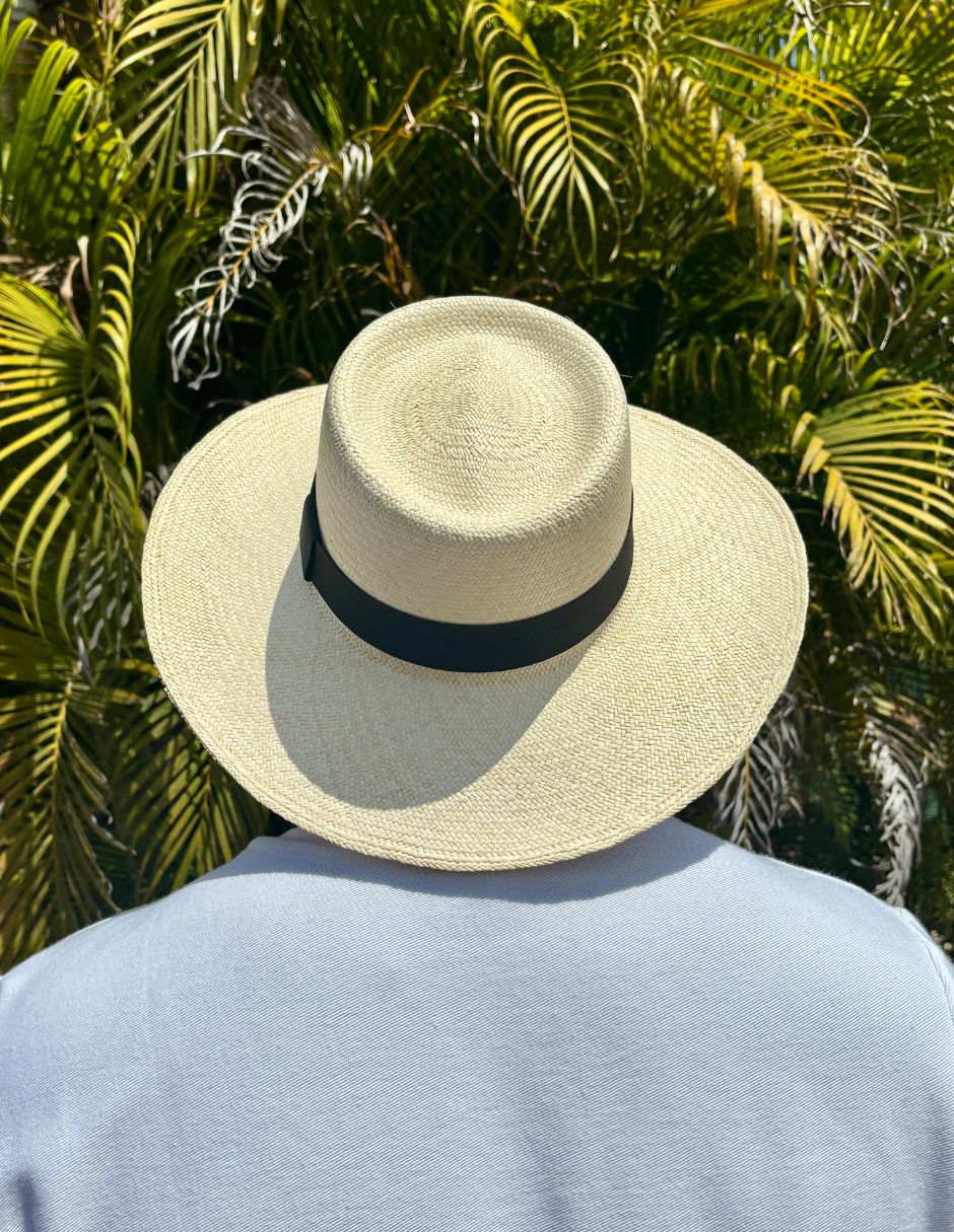 Sombrero Artesanal de Palma Jipijapa Hecho a Mano Para Hombre y Mujer