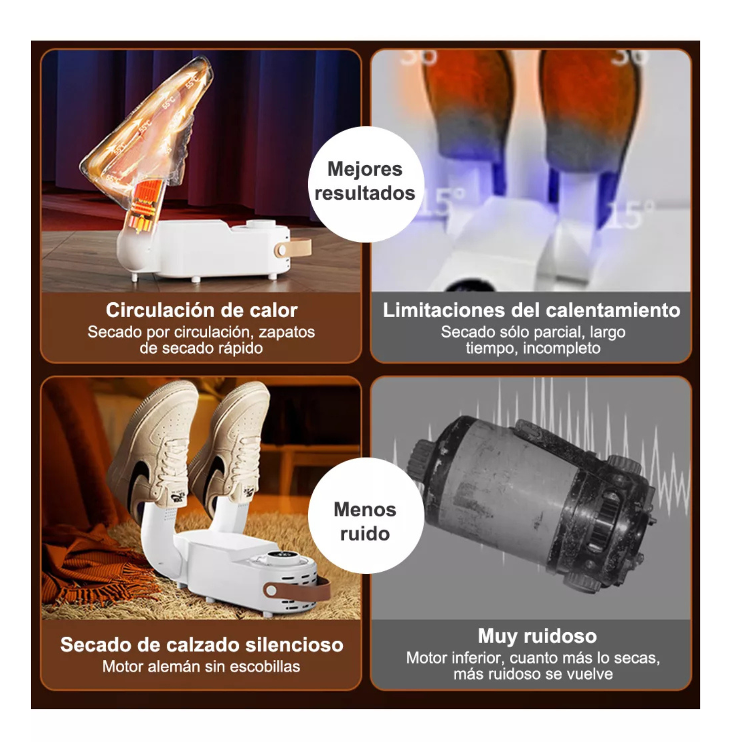 Secador De Zapatos Con Desodorización Y Esterilización