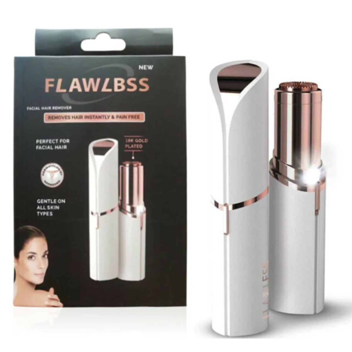 Depilador Removedor Portatil Vello Facial Y Cejas Flawlbss
