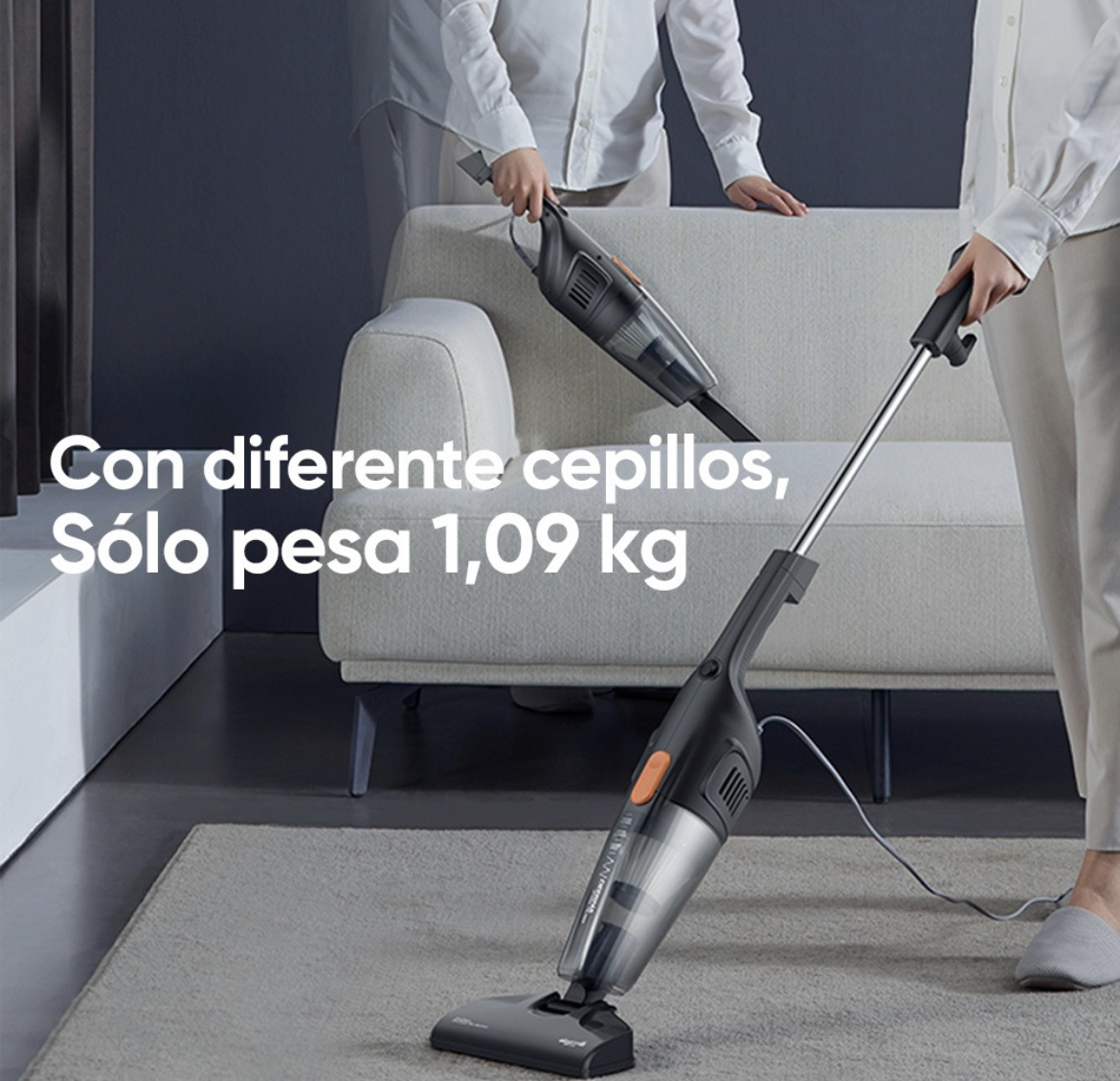 Aspiradora De Mano 3 En 1 Cable 5m Deerma Dx115c 600w 15kpa