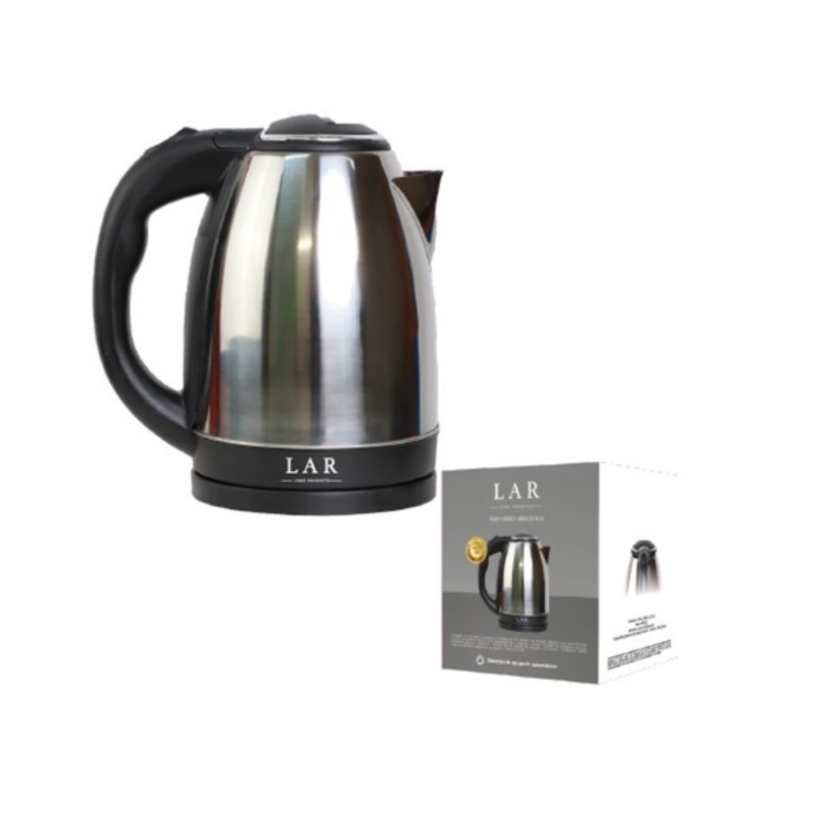 Hervidor Eléctrico Lar / Fussion LARLB-0005 1.5 L, 900W Acero Inox ENDY2