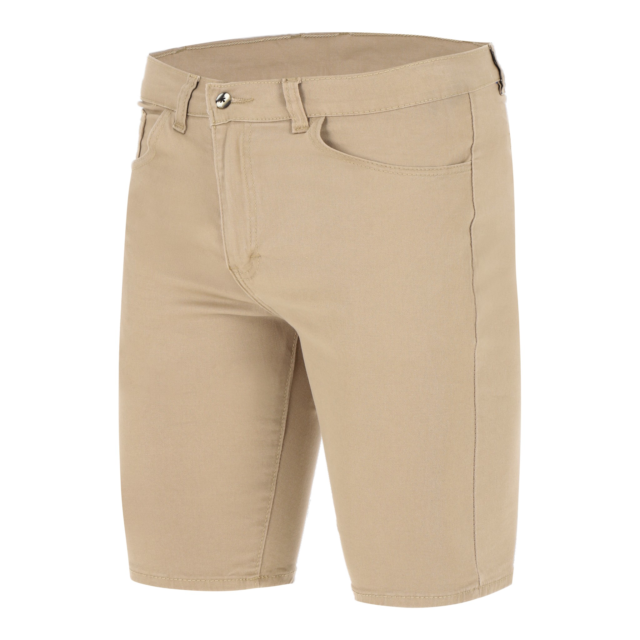 Bermuda Gabardina para hombre Beige Stretch CHB Chili Beans Clothing Co.