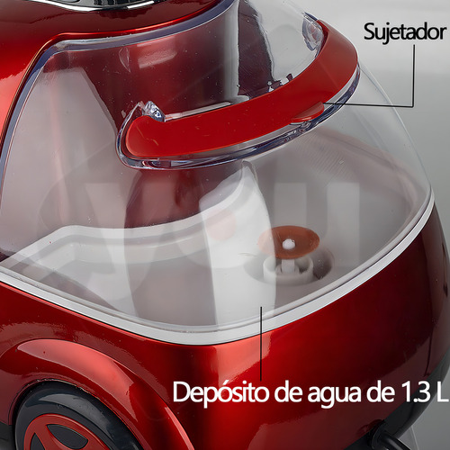 Plancha De Vapor Vertical Profesional Vaporizador Tela Ropa Color Rojo