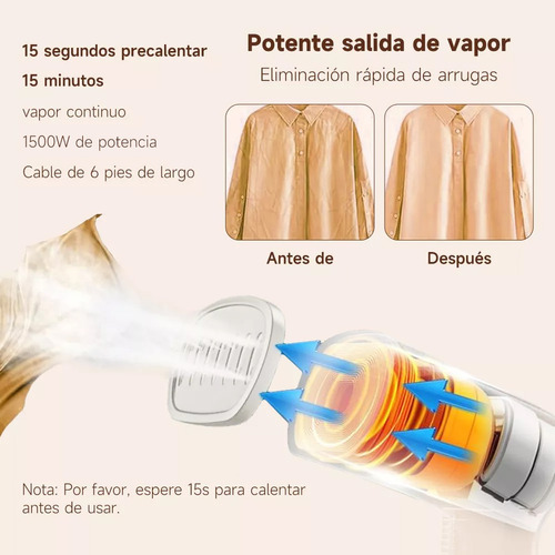 Vaporizador Plancha De Vapor Vertical Y Portátil Para Ropa