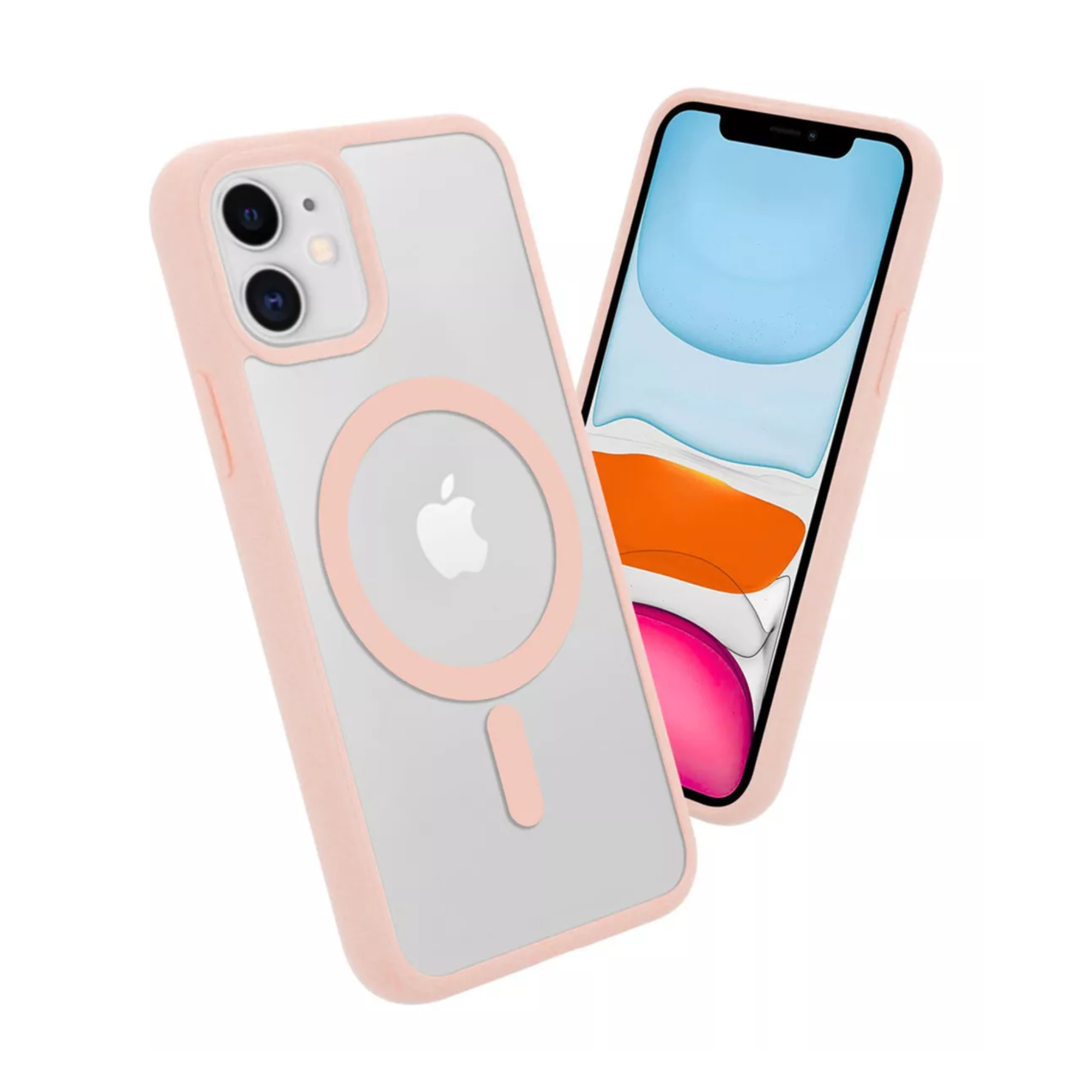Mr. Gadgets Funda Transparente Color Titanio Del Desierto Arena Bronce Para iPhone 11 , Compatible Con Magsafe Silicona Acrilico Clear Color Case Carcasa