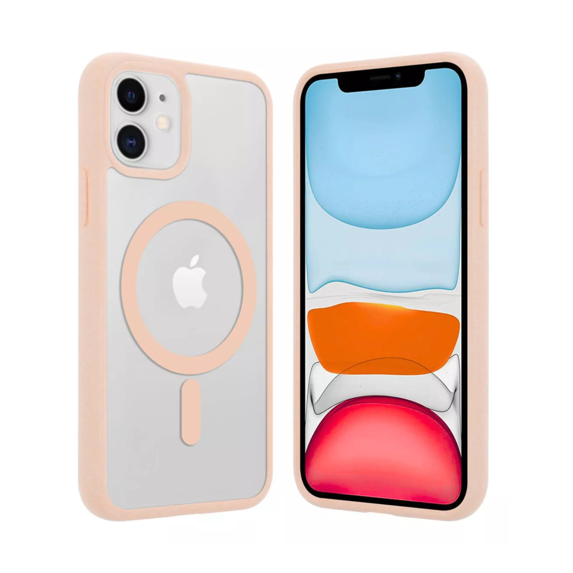 Mr. Gadgets Funda Transparente Color Titanio Del Desierto Arena Bronce Para iPhone 11 , Compatible Con Magsafe Silicona Acrilico Clear Color Case Carcasa