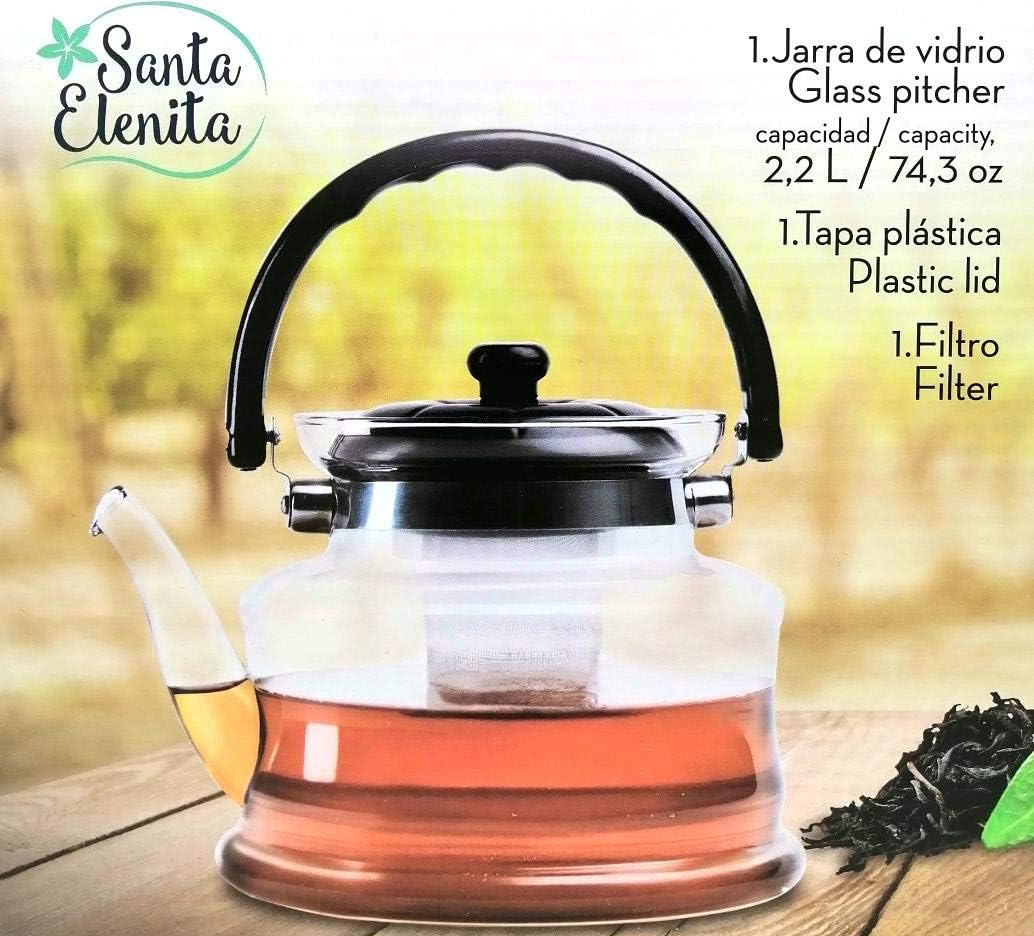 Tetera 2.2l Cristal Santa Elenita Fuego Directo