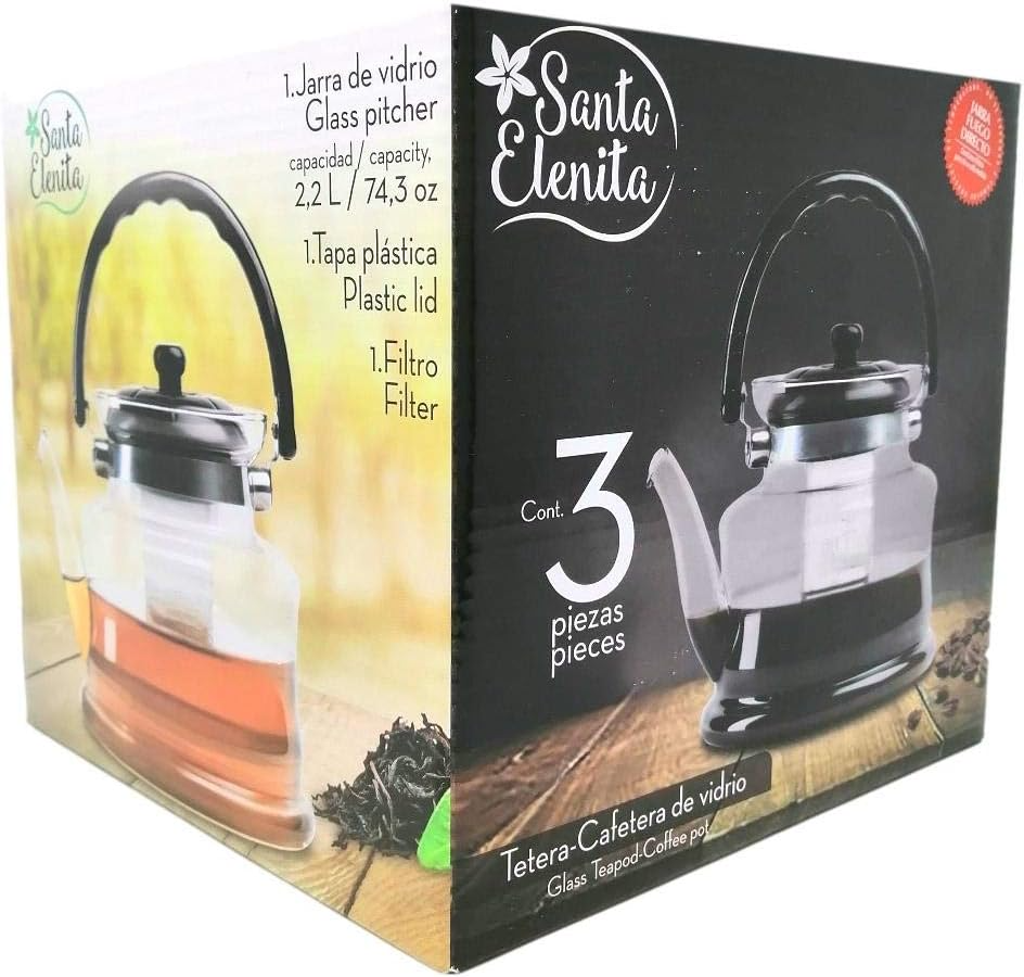 Tetera 2.2l Cristal Santa Elenita Fuego Directo