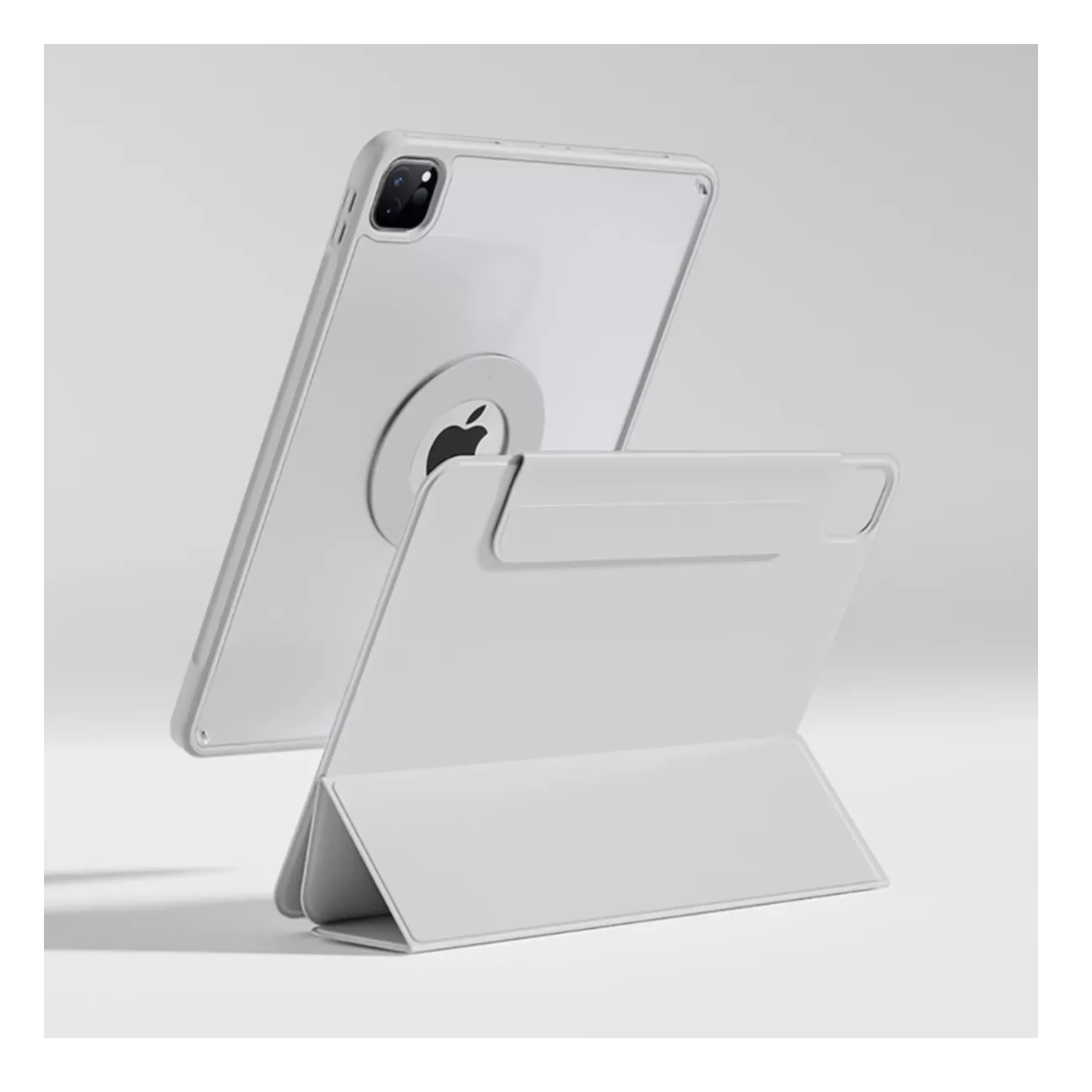 Funda Compatible con iPad Air 4th \ 5th (10.9")\ M2,  Smart Cover 2 en 1 , Compatible con iPad Air M3 M3 (11")Color Gris