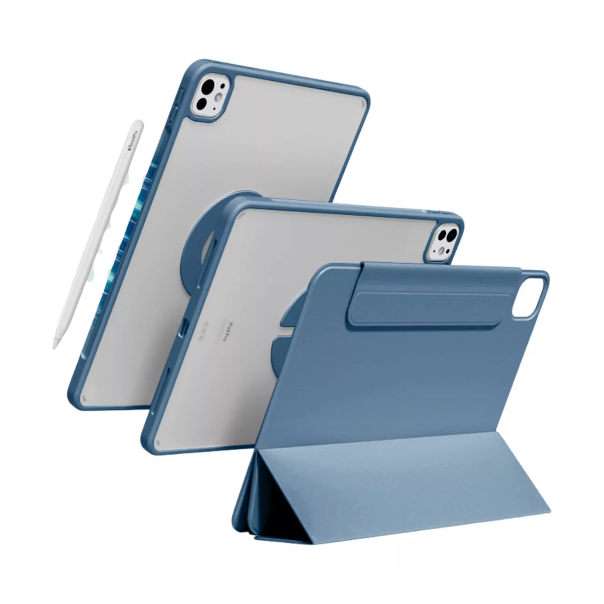 Funda Compatible con iPad Air 4th \ 5th (10.9")\ M2,  Smart Cover 2 en 1 , Compatible con iPad Air M3 M3 (11") Color Azul Marino