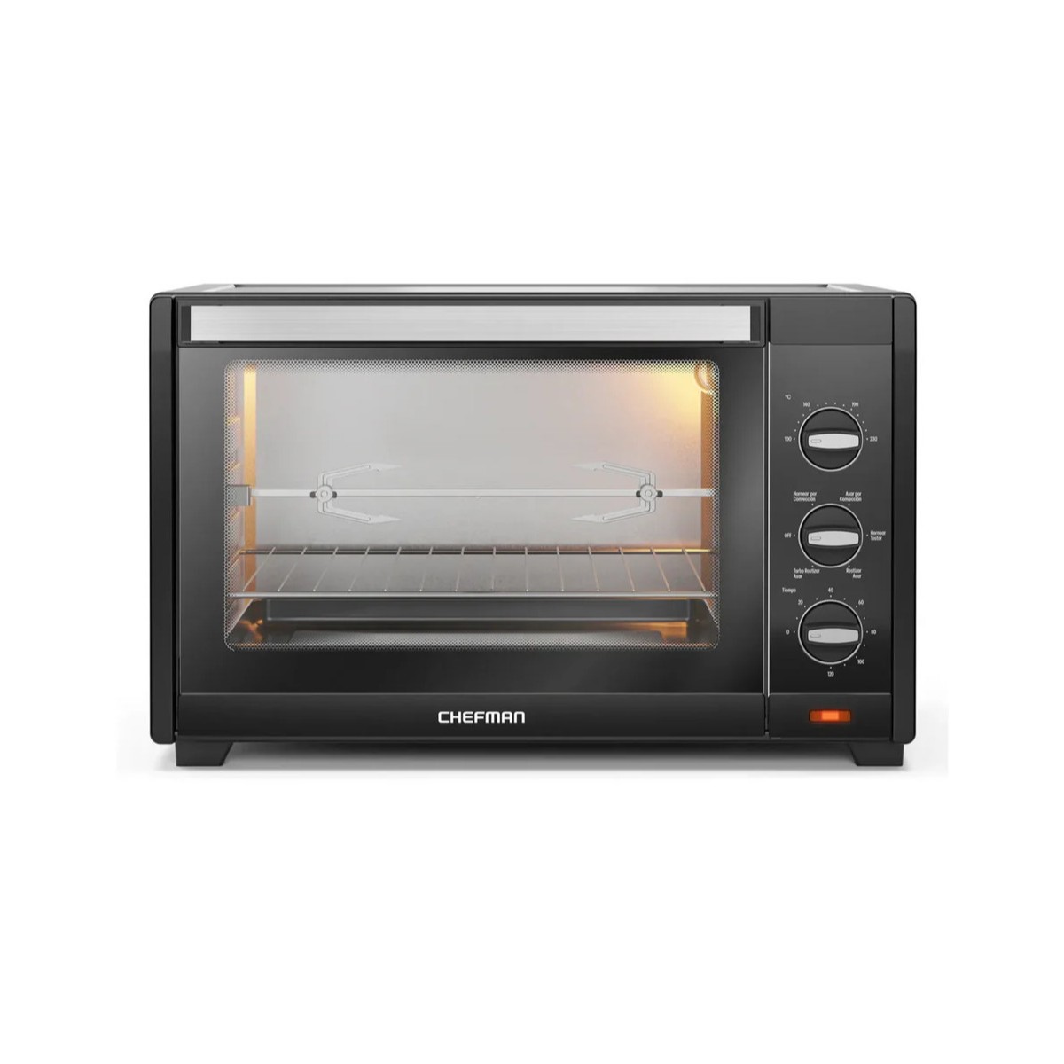 Horno Tostador de Convección Chefman 45 Litros Negro RJ25-M45BLACK