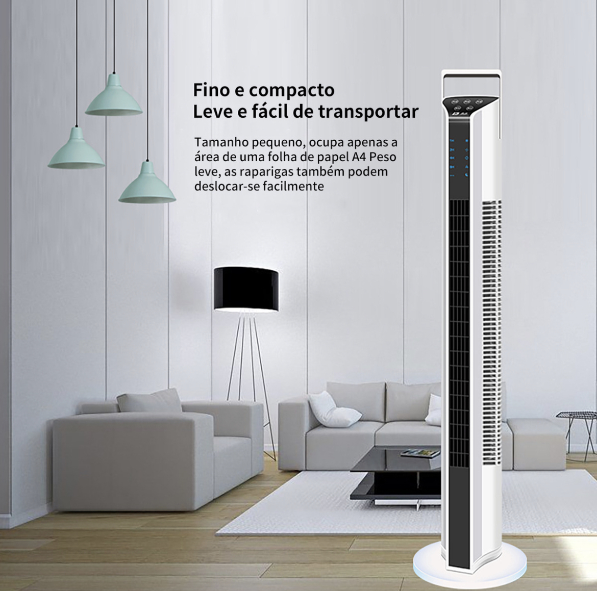 Ventilador Torre 115cm |remoto 6m, 10a Garantía , Ahorro Luz