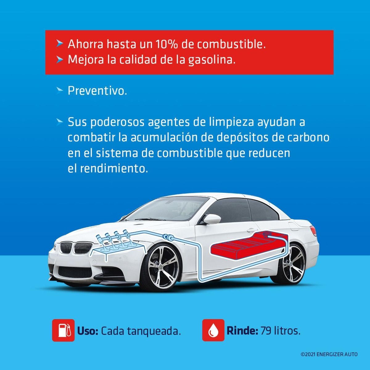 Aditivo para Gasolina STP Trata Hasta 79 Litros 155 ml
