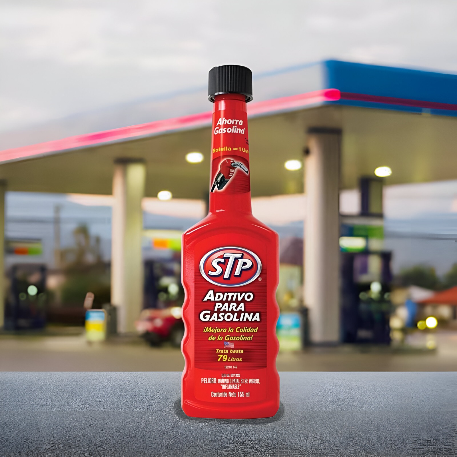 Aditivo para Gasolina STP Trata Hasta 79 Litros 155 ml