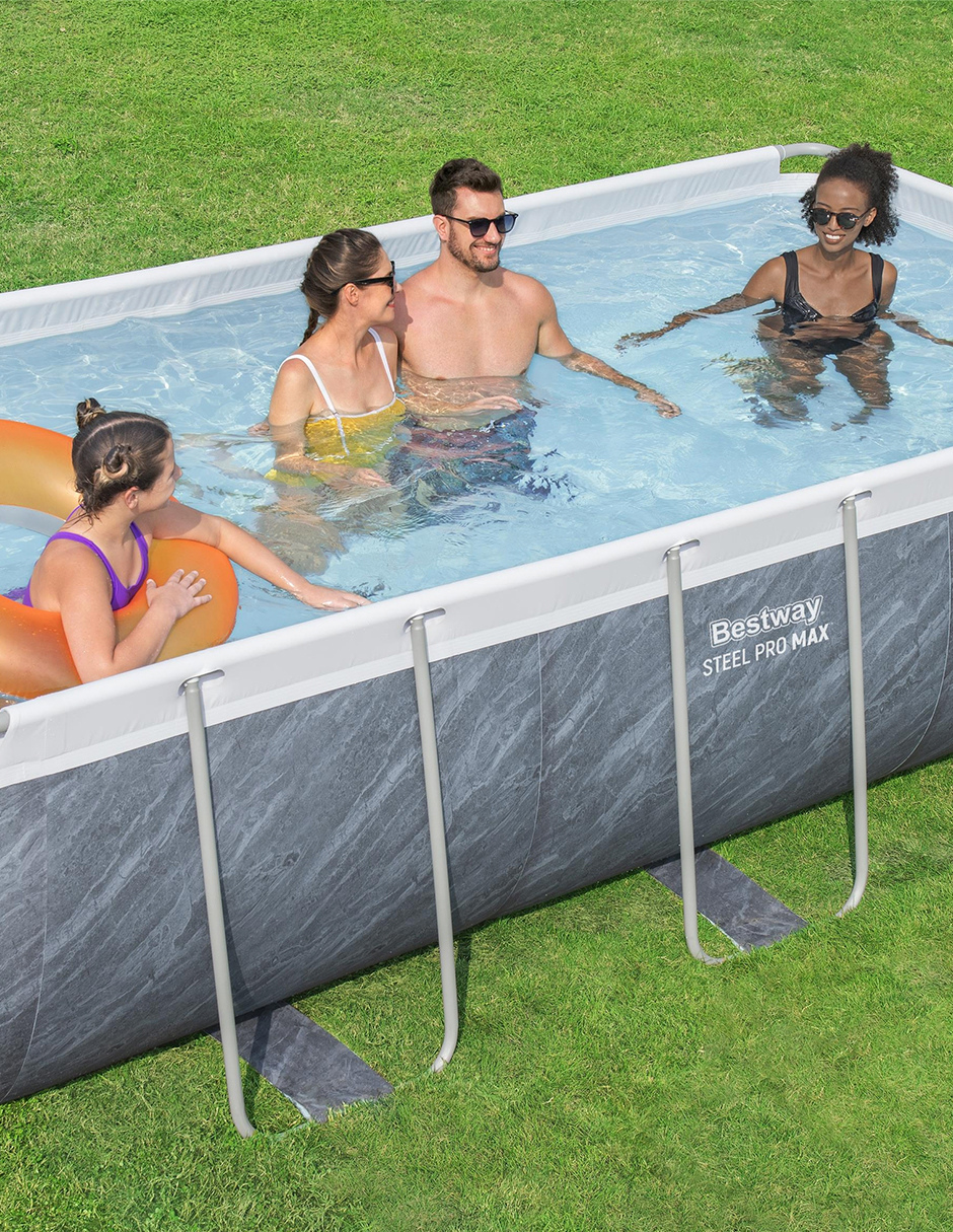 Alberca Estructural Bestway Steel Promax Rectangular 404x201