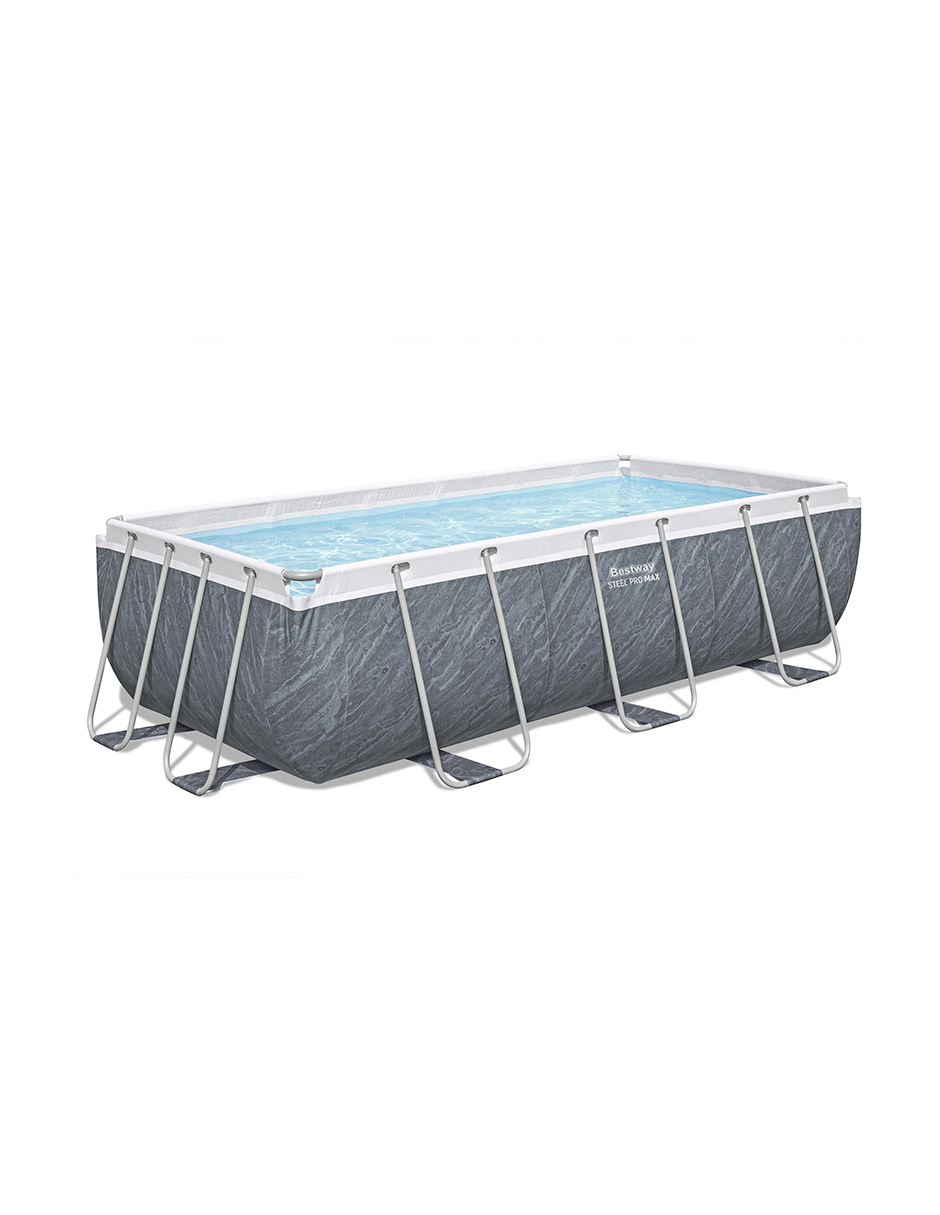 Alberca Estructural Bestway Steel Promax Rectangular 404x201
