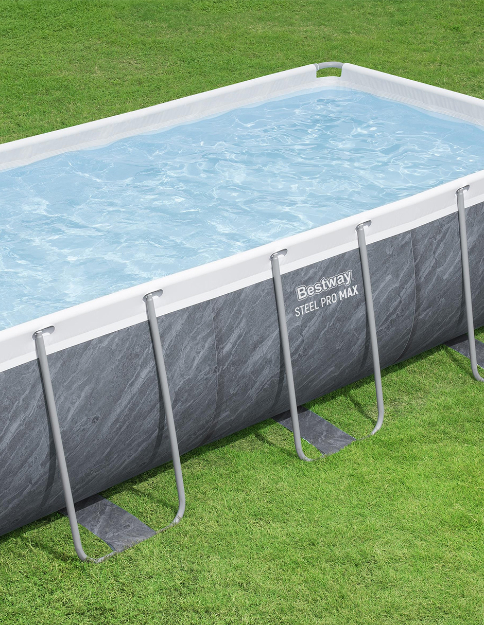 Alberca Estructural Bestway Steel Promax Rectangular 404x201