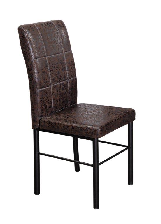 Comedor Adra Parota Café 6 Sillas Tubular Mobilkraft