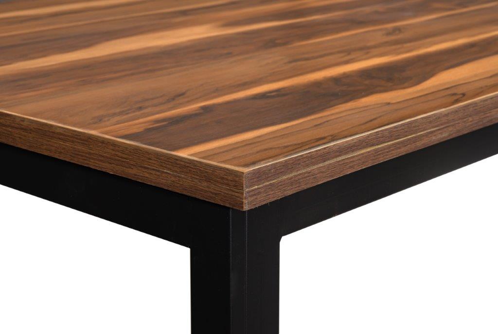 Comedor Adra Parota Café 6 Sillas Tubular Mobilkraft